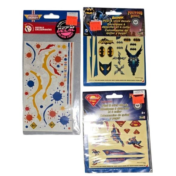 13pc Lot BSA Boy Cub Scouts Of America Pinewood Derby Bundle Decals Guide Book - Picture 3 of 6